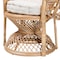 Baxton Studio Ediva Modern Bohemian Natural Brown Rattan Peacock Accent Chair 226-13117-ZORO - alternate 6